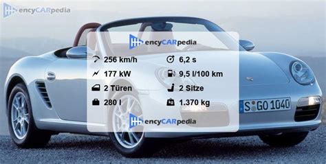 Porsche Boxster 987 Technische Daten 2005 2006 Leistung