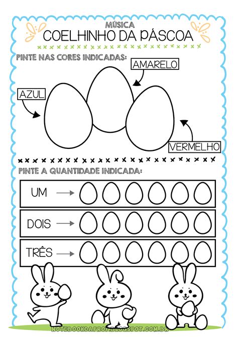 Atividades Eixo Na M Sica Coelhinho Da P Scoa