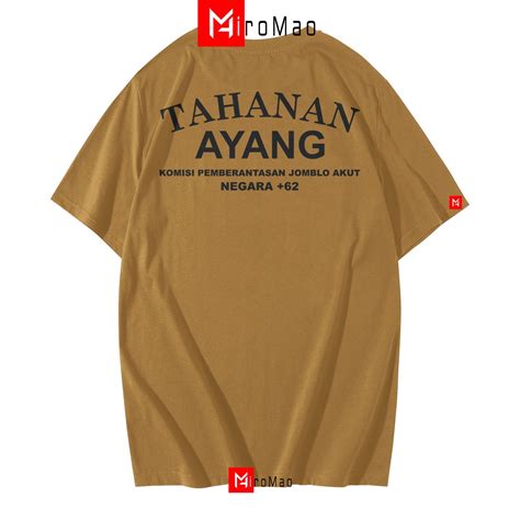 Jual Hiromao Kaos Distro Tahanan Ayang Cotton Combed S Premium