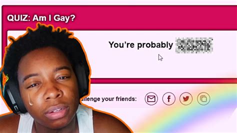 I Took The Am I Gay Test Youtube