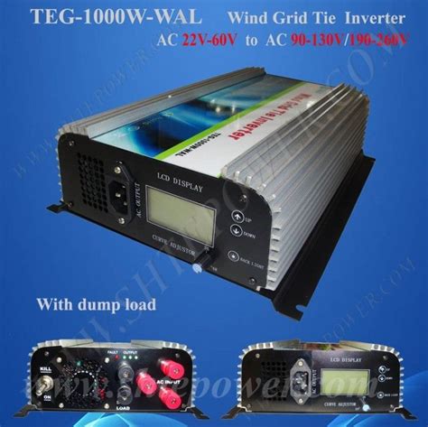 1000w 3 Phase Grid Connect Wind Turbine Inverter 1kw With Dump Load Controller 24v 48v To 110v