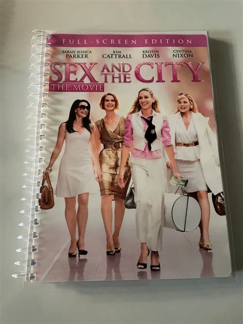 Sex And The City Movie Dvd Upcycled Spiral Bound Notebook Journal Vintage Carrie Bradshaw