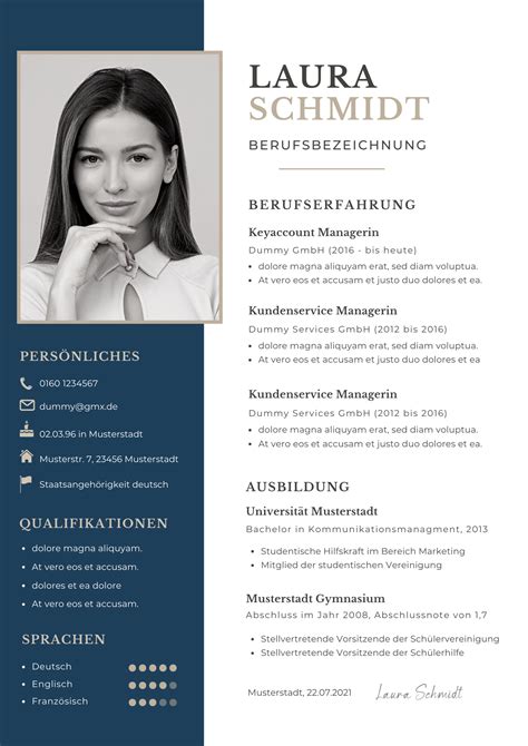 Tabellarischer Lebenslauf Vorlage Word 11