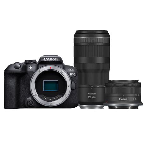 Canon EOS R10 + RF-S 18-45mm F/4.5-6.3 IS STM + RF 100-400mm F/5.6-8 IS USM