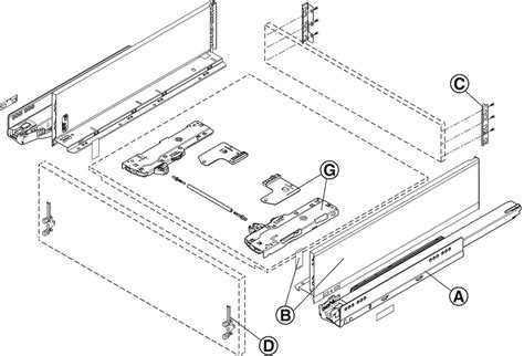 Juego Para Caj N Legrabox Pure Altura Del Lateral De Caj N Mm