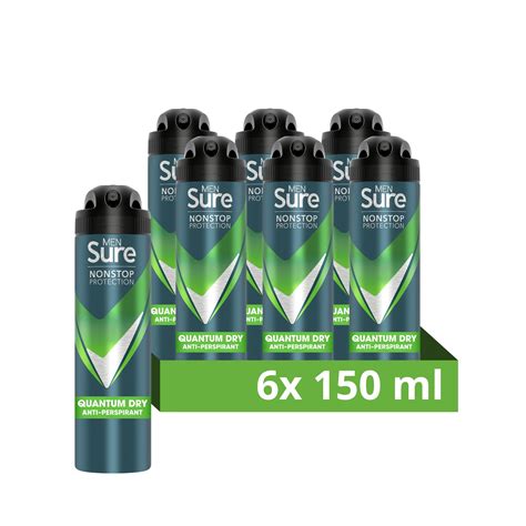 Sure Men Quantum Dry Nonstop Protection Anti Perspirant Aerosol Spray