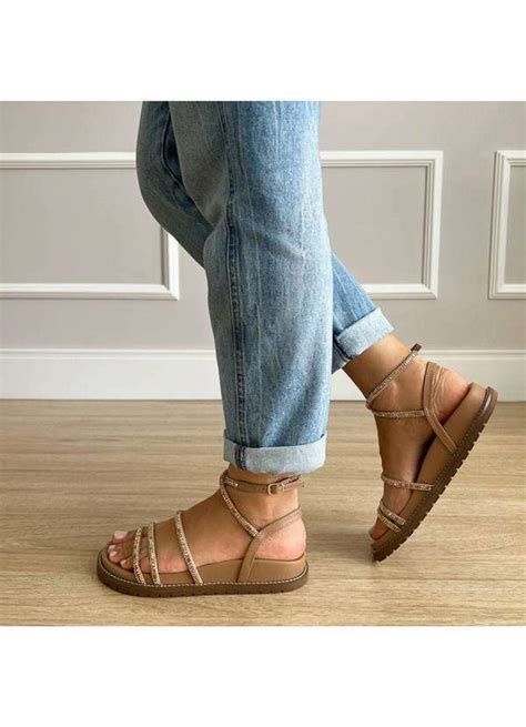 Sandália Luana Nude Bege Damannu Shoes