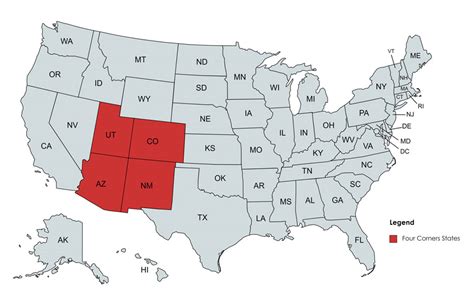 states corners states