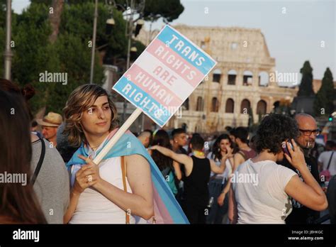 Rome Italy 10th June 2017 People Celebrate Gay Pride In Rome Italy Gari Wyn Williams Alamy