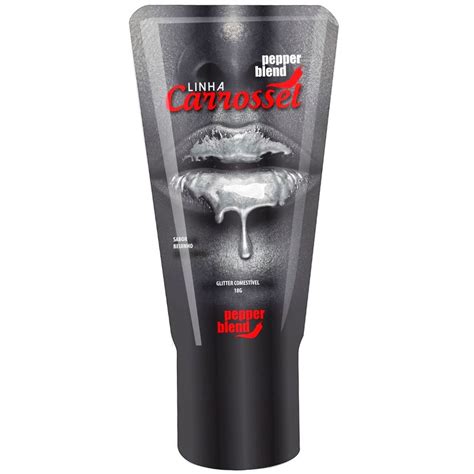 Carrossel Gel Lubrificante Glitter Beijável 18g Pepper Blend Litoral Sex Shop