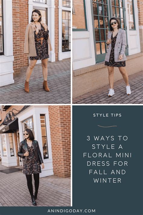 Floral Mini Dress Styled 3 Ways - an indigo day - Lifestyle Blog
