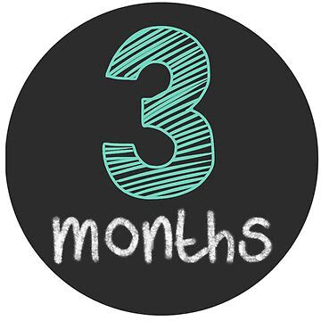 "3 Months Baby Milestones" Sticker for Sale by anagoldpez | Redbubble