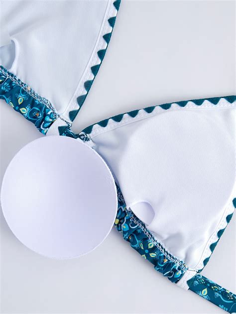 Bikinx Floral Print Bikini Set Triangle Bra High Cut Bottom 2 Piece Swimsuit SHEIN USA