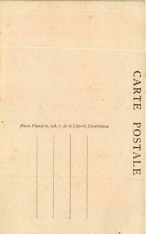 PC CPA Casablanca Quartier Reserve Prostitution FEMALE ETHNIC NUDE A11263 Topics Risque