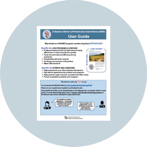 LVAD Resources for Clinicans – Colorado Program for Patient Centered