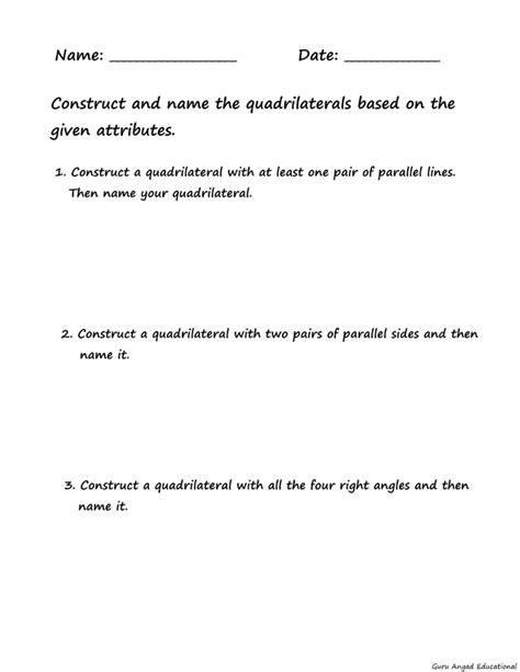 4TH GRADE MATH QUADRILATERAL WORKSHEETS Steemit Worksheets Library