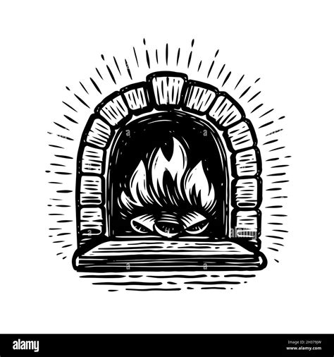 Wood Fire Drawing