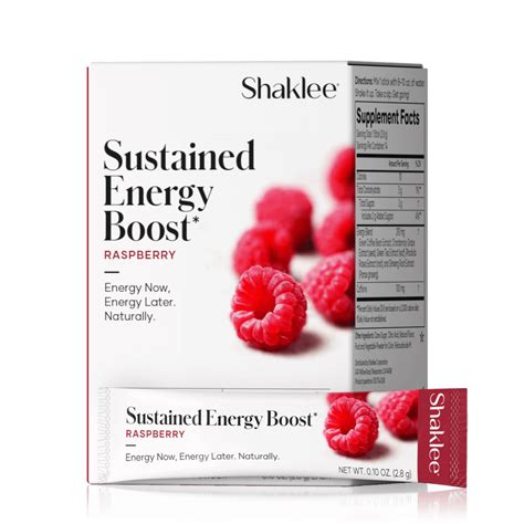 Sustained Energy Boost* Raspberry Caffeine Powder Sticks | Shaklee