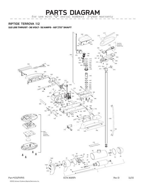 Minn Kota Riptide Terrova 112 Parts | Reviewmotors.co