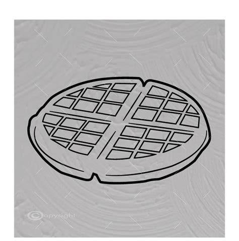 Waffle Vector Image SVG File Digital Cutting File Ai Eps Png DXF Svg A2