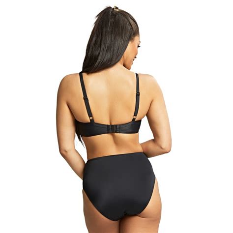 Plavky vrchní díl PANACHE SWIM SERENITY PLUNGE BIKINI NOIR Caresse BraExpert