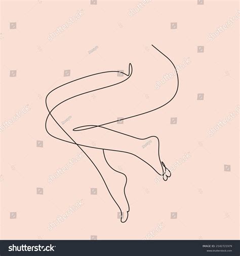 Naked Woman Standing Back One Line Stock Vector Royalty Free Shutterstock