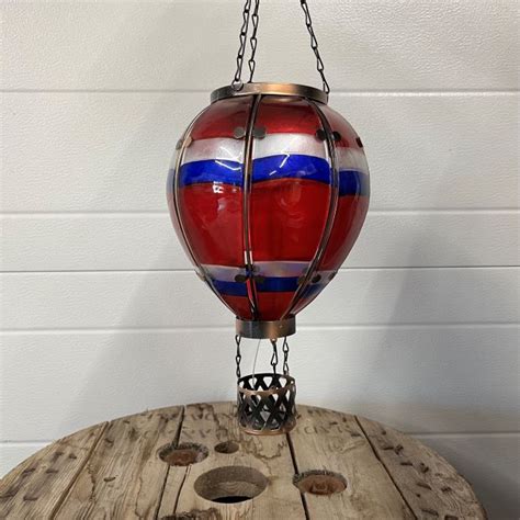 Northside Greenhouses Large Hot Air Balloon Solar Light
