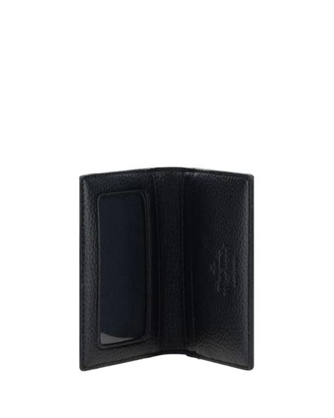 Vivienne Westwood Re Vegan Card Holder In Black Lyst