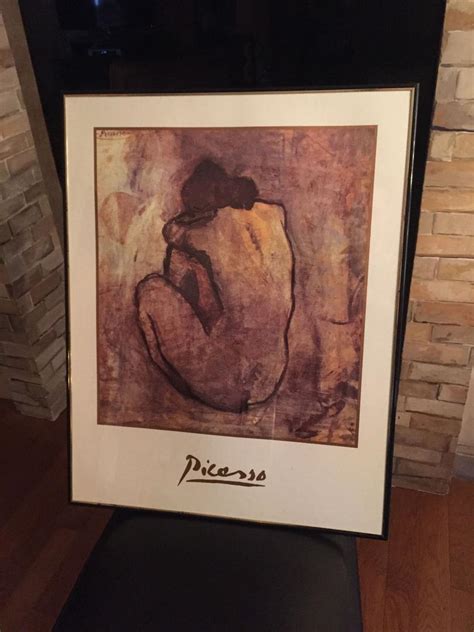 Pablo Picasso Art Blue Nude Beautifully Framed Print