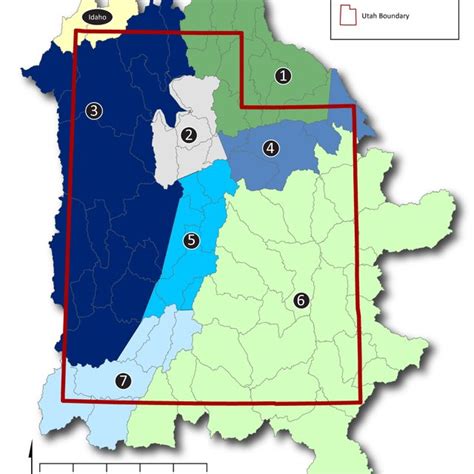 Map Showing All Huc 8 Watersheds Within The Usgs Geohydrologic