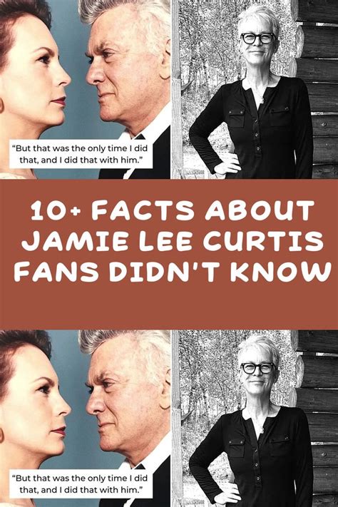 10+ Facts About Jamie Lee Curtis Fans Didn't Know | Lee curtis, Jamie ...