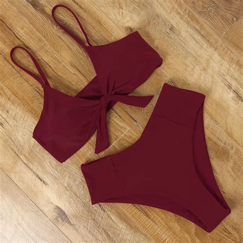 Traje de baño mujer de talle alto bikini brasileño sensual 2019 push up traje de baño de mujer