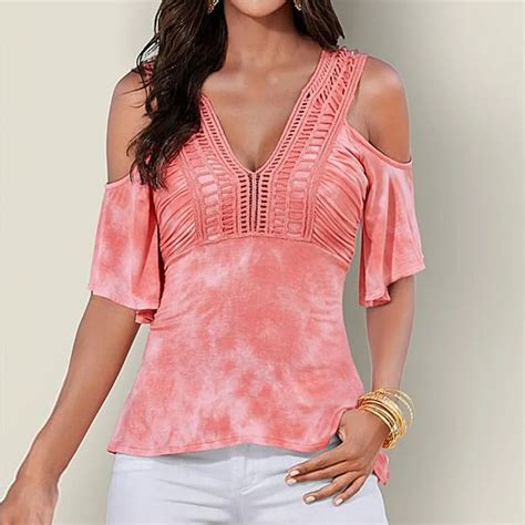 Fashion Women Ladies Hollow V Neck Sexy Off Shoulder Cami Tops Casual