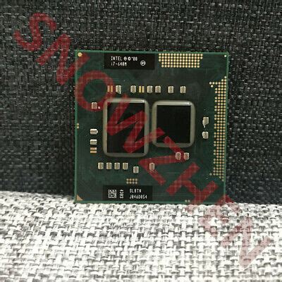 Intel Core i7-640M CPU Dual-Core 4M 2.8 GHz SLBTN Socket G1 Laptop ...