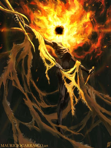 Midra, lord of the frenzied flame - Elden Ring by maurilustrador on