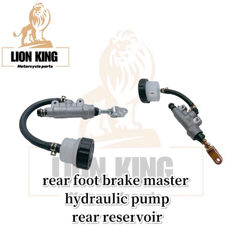 Motorcycle Rear Foot Brake Master Hydraulic Pump Rear Reservoir XRM