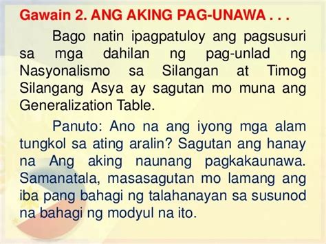 Tula Tungkol Sa Damdaming Makabayan At Kabayanihan Ng Mga Asyano