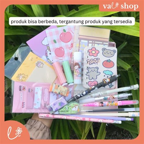 Jual Stationary Set Murah Aesthetic Minimalis Paket Alat Tulis Hemat