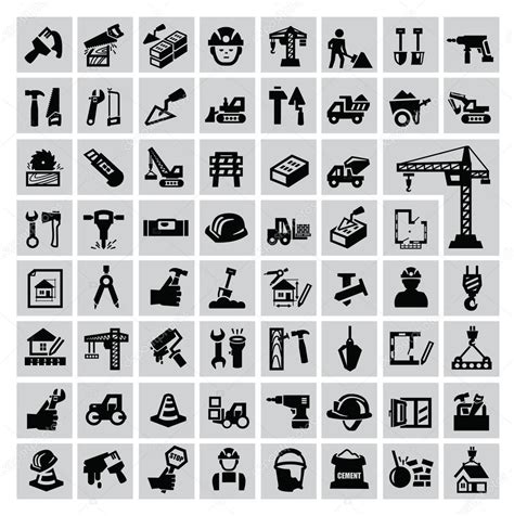 Construction Icons Stock Vector Image By ©bioraven 31603603