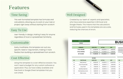 business finance template   excel google sheets templatenet