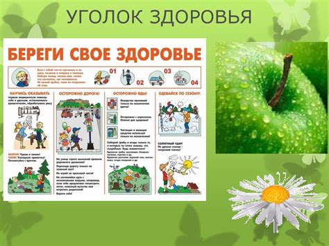 Уголок здоровья. Здоровый образ жизни - презентация онлайн