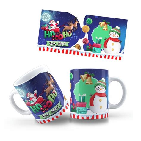 Caneca Feliz Natal Elo Produtos Especiais