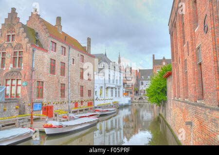 Canal Boats Along The Beautiful And Picturesque Birmingham Canals In