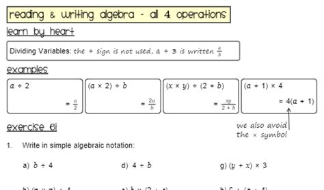 Writing Algebraic Expressions - Worksheets - Worksheets Library