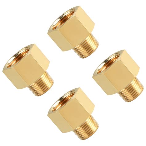 Sungator Pack Brass Pipe Fittings To Pipe Reducer Adapter