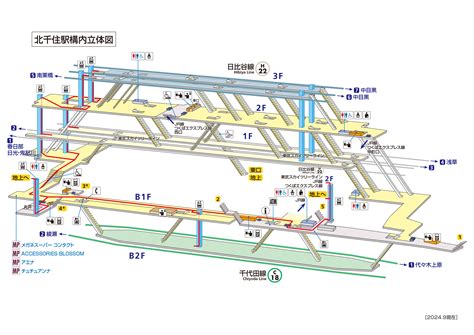 Kita Senju Stationh22c18 Routestation Information Tokyo Metro Line