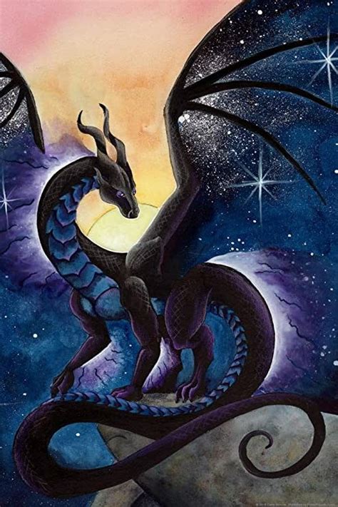 Stars In Starless Sky Dragon Artwork Fantasy Dragon Art Dragon Artwork