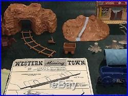 Marx Western Mining Town Play Set With Box