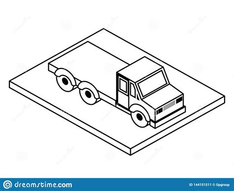 Icono De La Entrega Del Transporte Del Cami N Ilustraci N Del Vector