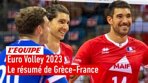 Euro Volley 2023 Tombeurs de la Grèce les Bleus se rassurent en